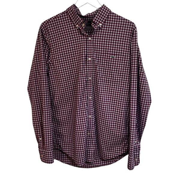 Vineyard Vines Slim Fit Performance Tucker Casual Button Down Shirt, Men’s Med - Picture 1 of 6